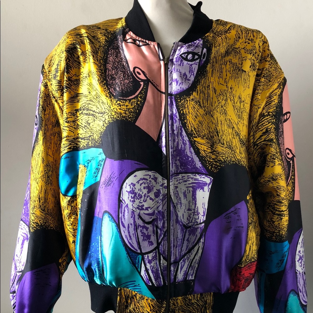 Retro Reversible Bomber Jacket